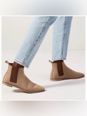 ROTHY’S The Merino Wool Chelsea Ankle Boots in Chestnut
